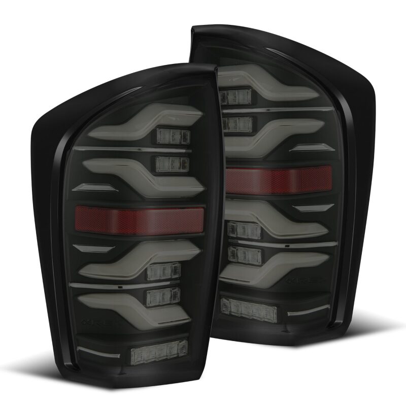 AlphaRex 680090 16-21 Toyota Tacoma LUXX LED Taillights Blk w/Activ Light/Seq Signal