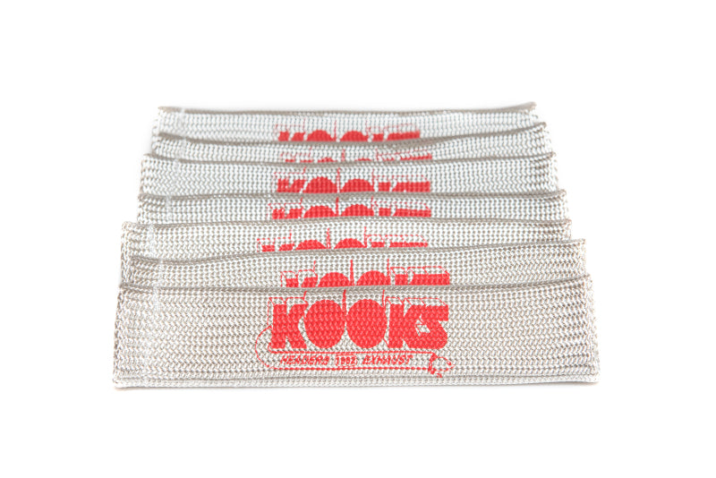 Kooks Headers 750201 Kooks Universal Spark Plug Sleeve Set - Natural w/Red Logo (Set of 8)