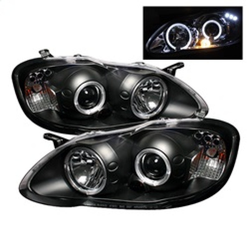 SPYDER 5011787 Spyder Toyota Corolla 03-08 Projector Headlights LED Halo- LED Blk - Low H1 PRO-YD-TC03-HL-BK