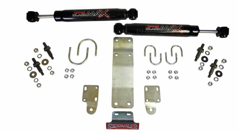 Skyjacker 8204 2007-2017 Jeep Wrangler (JK) (Use w/ OEM Tie Rods) Dual Steering Damper Kit w/ Black Max