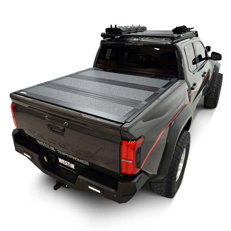 Westin 19-42785 2024 Toyota Tacoma 2WD/4WD 5ft. Bed Hard Tri-Fold Tonneau Cover - Black