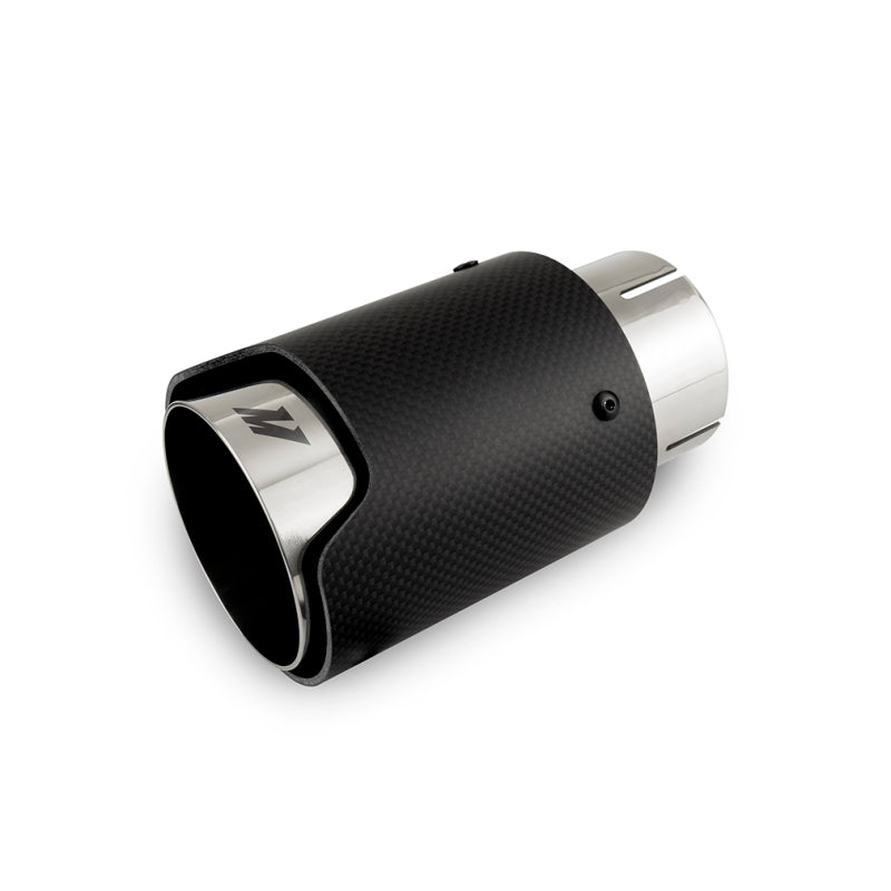 Mishimoto MMEXH-TIP-CFM25P Carbon Fiber Muffler Tip 2.5in Inlet 3.5in Outlet M Polished