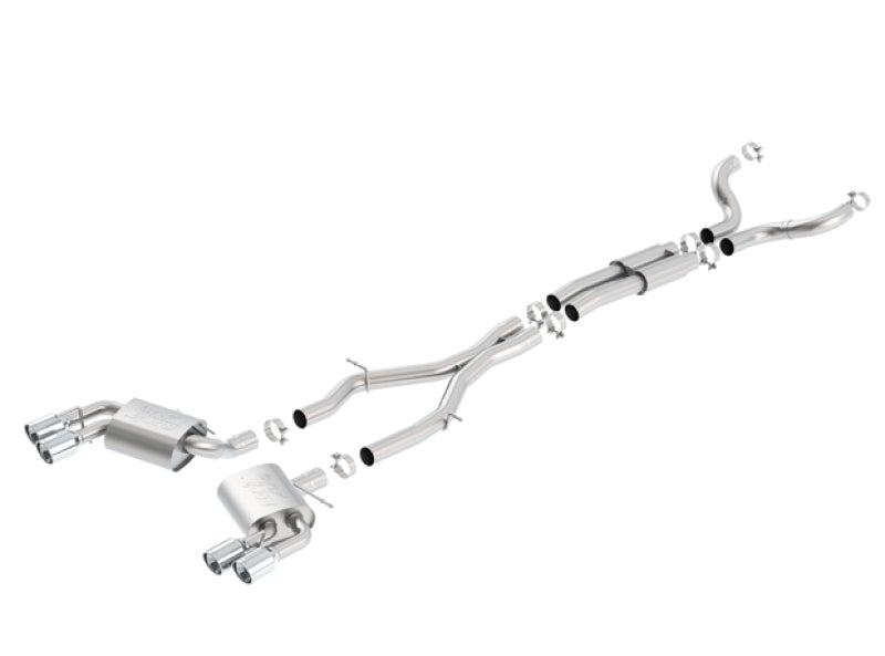 Borla 140688 Chevy 16-17 Camaro 6.2L ATAK Catback w/ Dual Tips (NPP) Dual Split Rear Exit