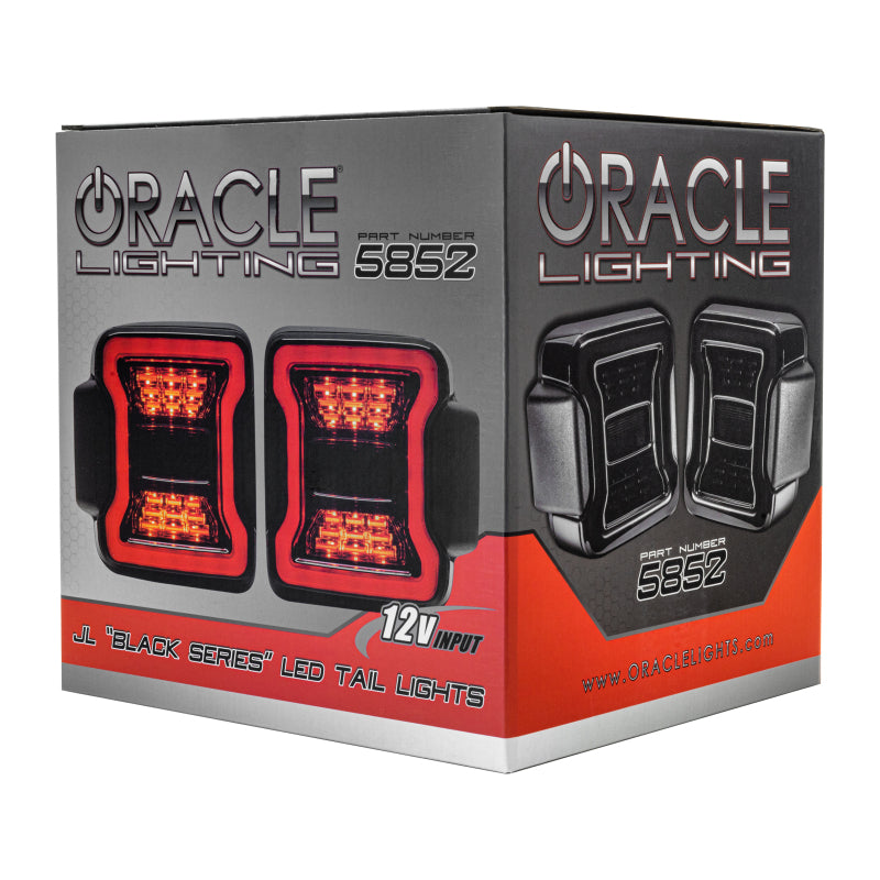 ORACLE Lighting 5852-504 Oracle Jeep Wrangler JL Black Series LED Tail Lights SEE WARRANTY