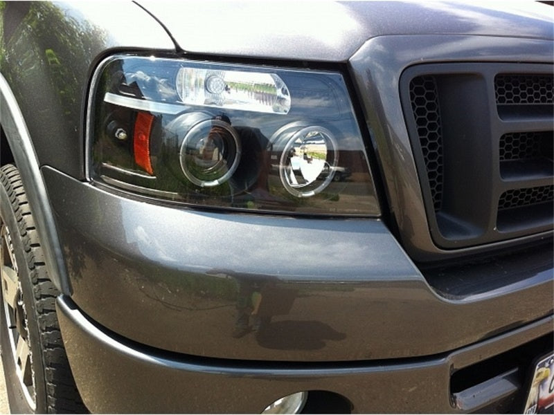 SPYDER 5010209 Spyder Ford F150 04-08 Projector Headlights Version 2 LED Halo LED Blk PRO-YD-FF15004-HL-G2-BK