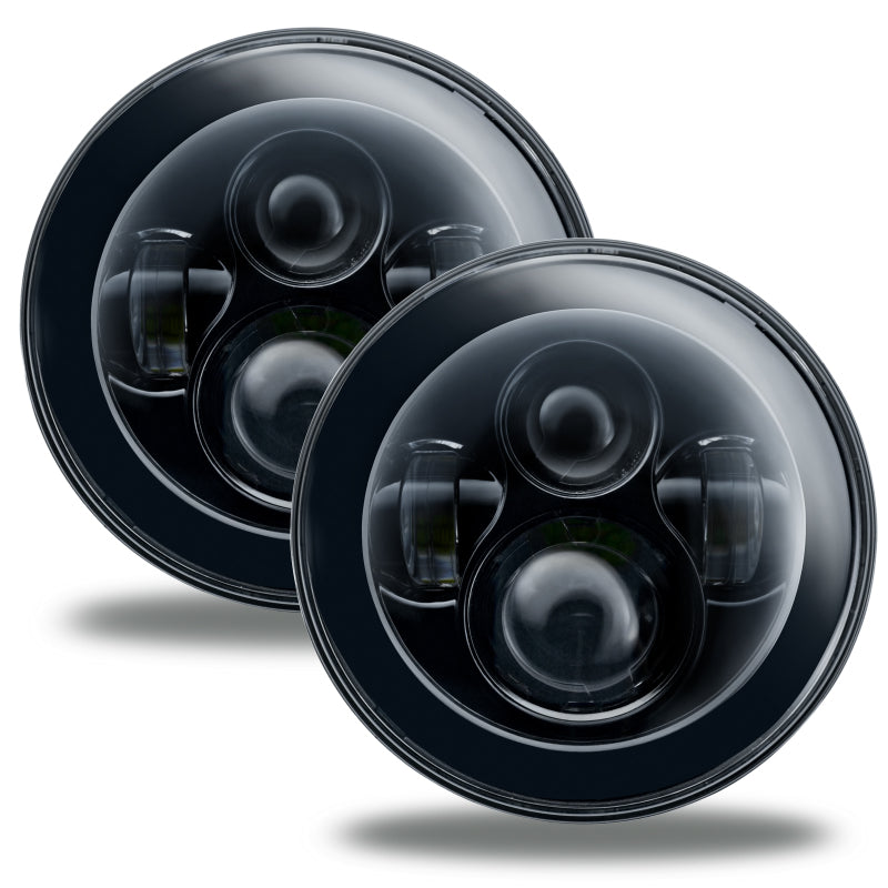 ORACLE Lighting 5769-504 Oracle 7in High Powered LED Headlights - NO HALO - Black Bezel SEE WARRANTY