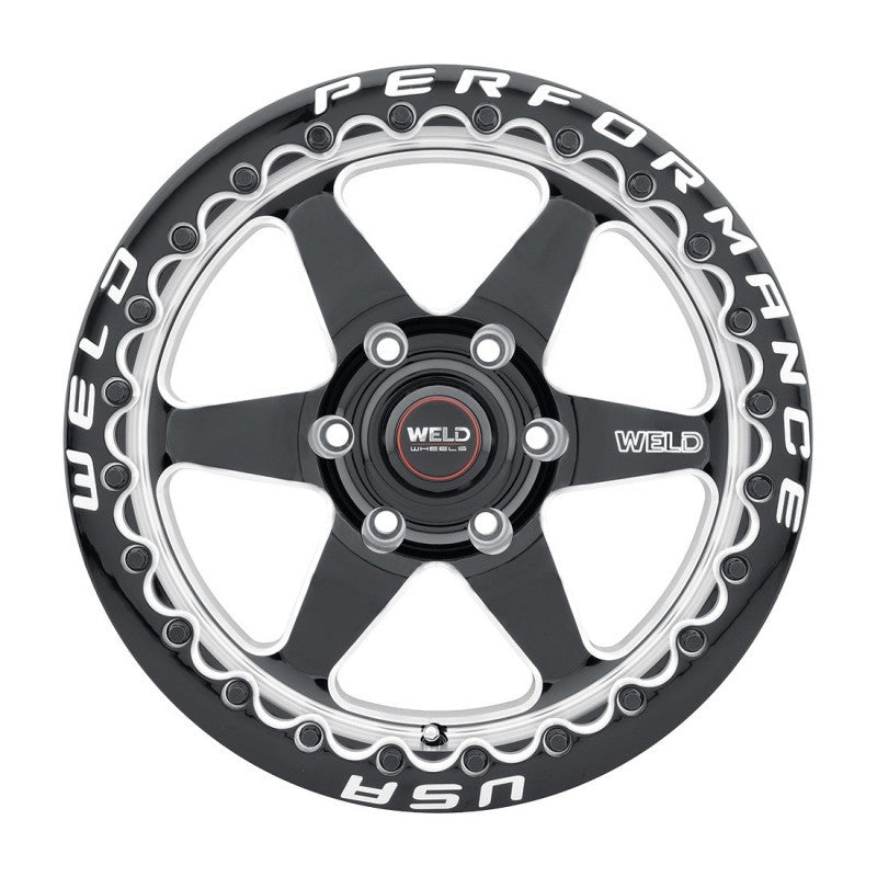 Weld S90900084P38 S909 20x10 Ventura 6 Beadlock 6x139.7 ET38 BS7.00 Gloss BLK MIL DIA 106.1