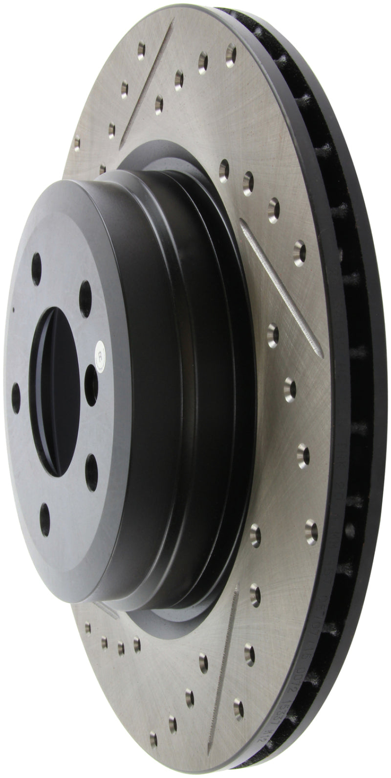 Stoptech 127.34080R StopTech 06 BMW 330 / 07-09 BMW 335 Slotted & Drilled Right Rear Rotor