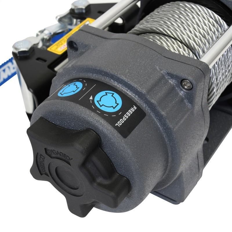 Superwinch 1125260 2500 LBS 12V DC 3/16in x 40ft Steel Rope Terra 2500 Winch - Gray Wrinkle
