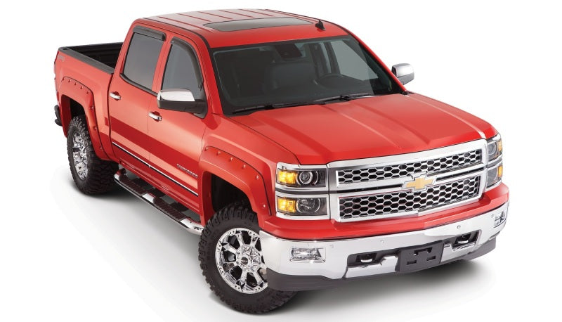 Bushwacker 40959-02 14-18 Chevy Silverado 1500 Fleetside Pocket Style Flares 4pc - Black