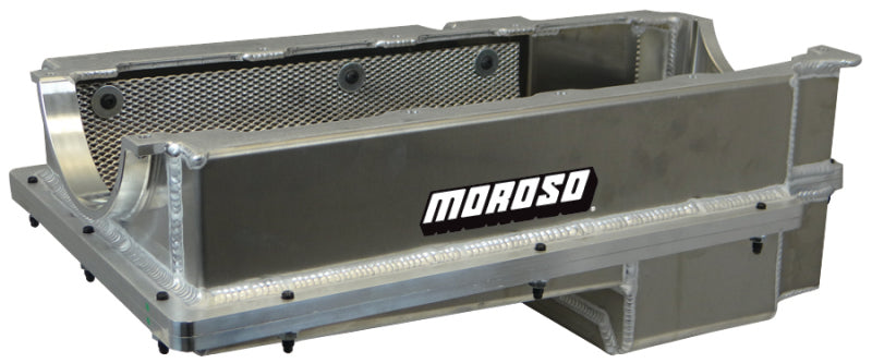Moroso MOR20376 BBC 2pc. Billet Rail Oil Pan