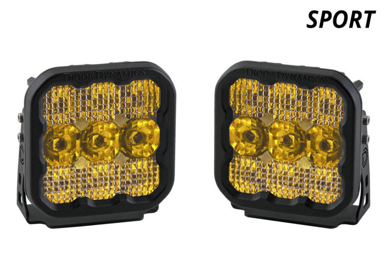 Diode Dynamics DD6772P SS5 LED Pod Sport - Yellow Combo (Pair)