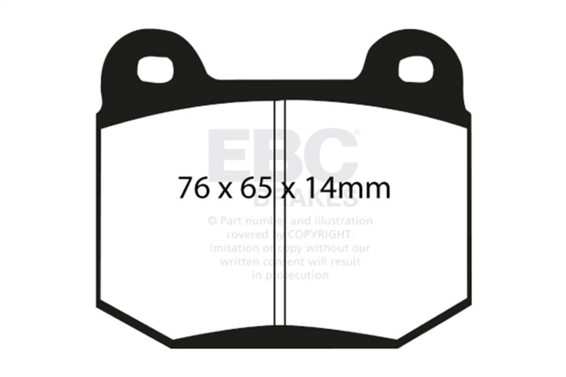 EBC DP31538C 99-03 Mitsubishi Lancer Evolution 2.0 Turbo Redstuff Rear Brake Pads