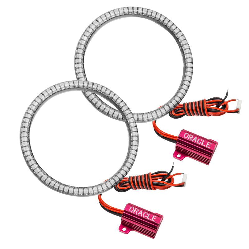 ORACLE Lighting 1236-001 Oracle Dodge Challenger 15-21 WP LED Fog Halo Kit - White SEE WARRANTY