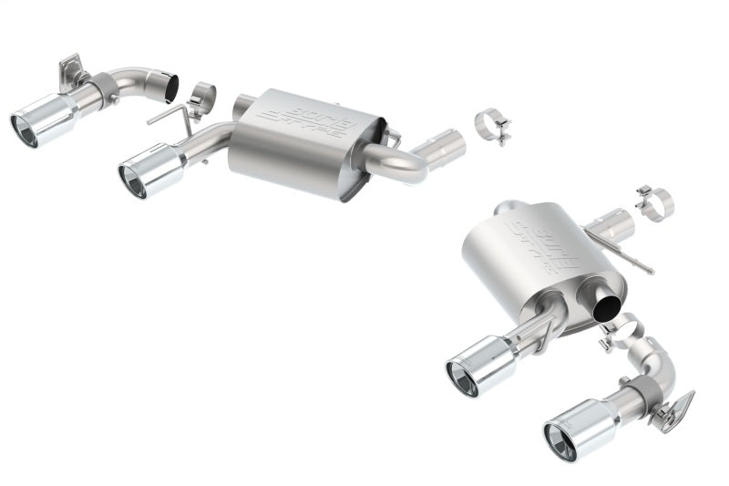 Borla 11924 16 Chevy Camaro SS 6.2L w/ Dual NPP S-Type Quad RD RL Tips Dual Exit Rear Section Exhaust