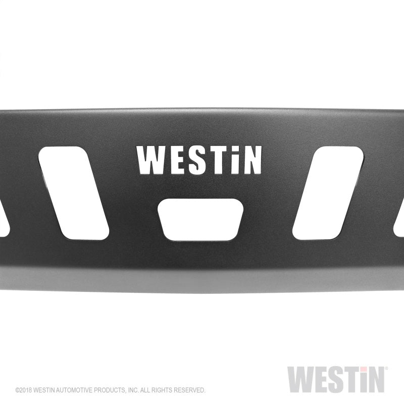 Westin 59-80095 18-19 Jeep Wrangler JL Front Bumper Skid Plate - Textured Black