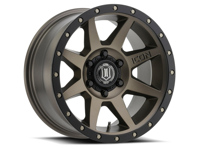 ICON 1817857345BR Rebound 17x8.5 5x5 -6mm Offset 4.5in BS 71.5mm Bore Bronze Wheel