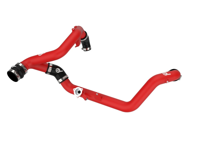 aFe 46-20658-R Bladerunner 2-1/4 IN Aluminum Hot Charge Pipe Black 20-23 Ford Explorer/Explorer ST - Red