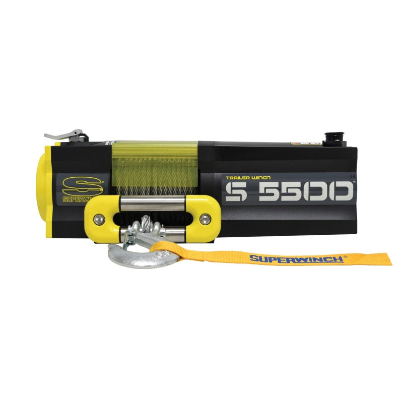Superwinch 1455200 5500 LBS 12V DC 7/32in x 60ft Steel Rope S5500 Winch
