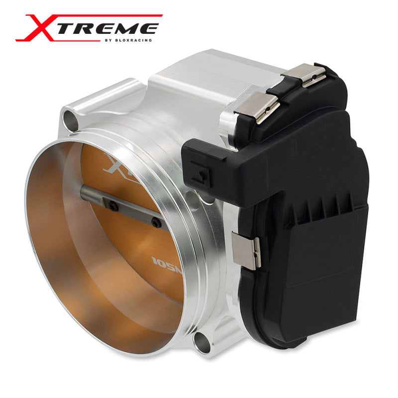 BLOX Racing BXIM-00255-SI 2015+ Dodge Hellcat / Jeep Trackhawk 6.2L 105mm Electronic Billet Throttle Body - Silver