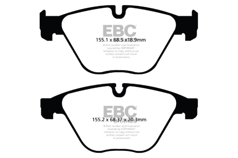 EBC DP42103R 10+ BMW 535i 3.0 Turbo (F10) Yellowstuff Front Brake Pads