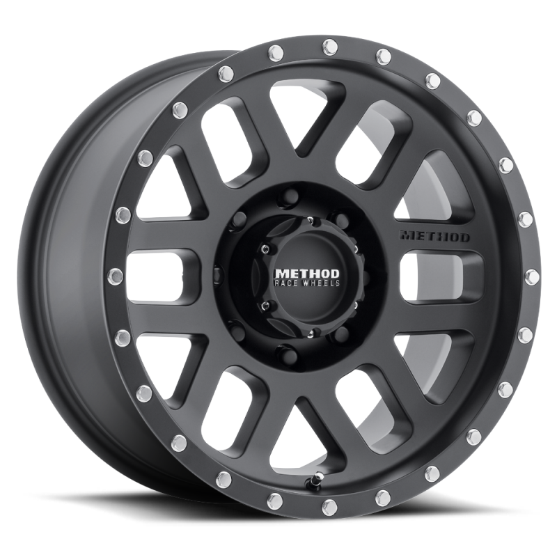 Method Wheels MR30689080512N Method MR306 Mesh 18x9 -12mm Offset 8x6.5 130.81mm CB Matte Black Wheel