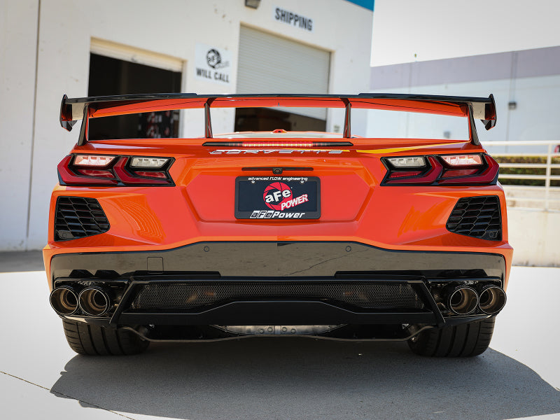 aFe 49-34124-C MACH Force-Xp 3in to 2-1/2in 304SS Cat-Back 2020 Chevy Corvette (C8) 6.2L - Carbon Fiber Tip