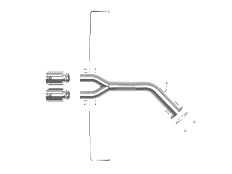 aFe 49-37012-P Takeda 3in-2.5in 304 SS Axle-Back Exhaust w/Polished Tip 19-20 Hyundai Veloster I4-1.6L(t)