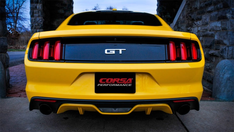 CORSA Performance 14326BLK Corsa 2015-2017 Ford Mustang GT 5.0 3in Axle Back Exhaust Black Dual 4.5in Tip Sport