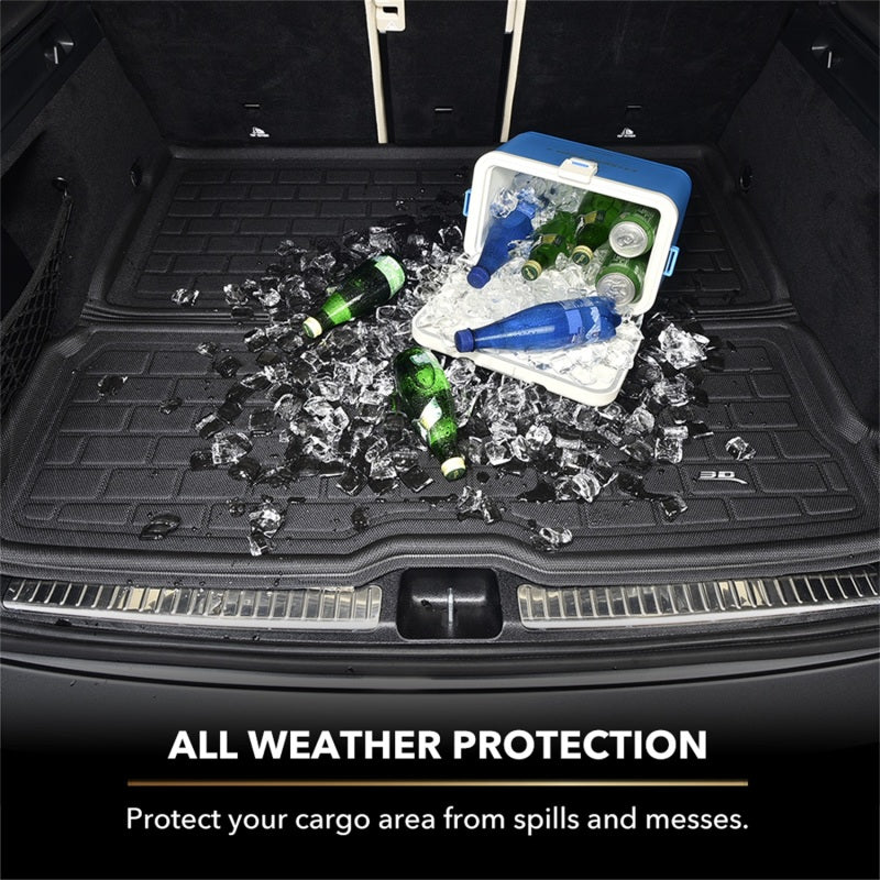 3D MAXpider M1TL0211309 16-20 Tesla Model X Behind 2nd Row Cross Fold Kagu Cargo Liner - Black