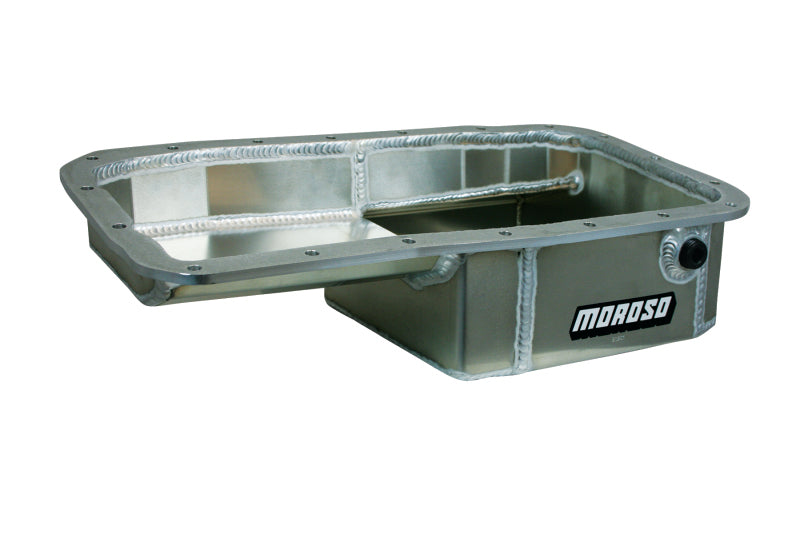 Moroso 20901 Acura/Honda 1.6L B16A3 Kicked Out Drag Race Baffled 5qt 5-5/8in Aluminum Oil Pan