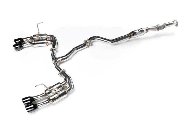 Invidia HS22WRXGM4SB 2022+ Subaru WRX Gemini Single Layer Quad Black Tip Cat-Back Exhaust