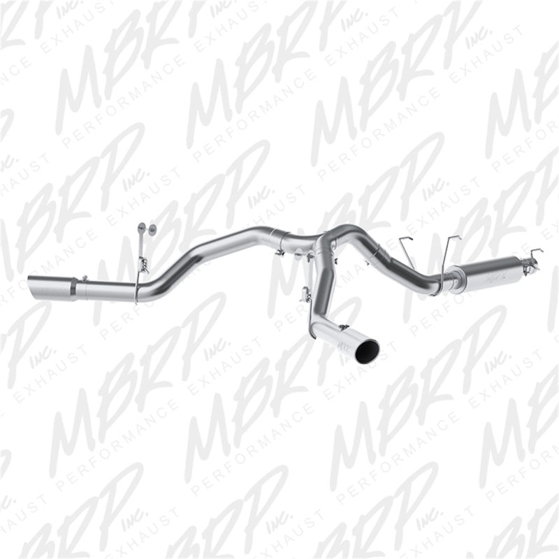 MBRP S5151AL 14-16 RAM 2500 6.4L 4in AL Dual Side Split Outlet Cat Back Exhaust