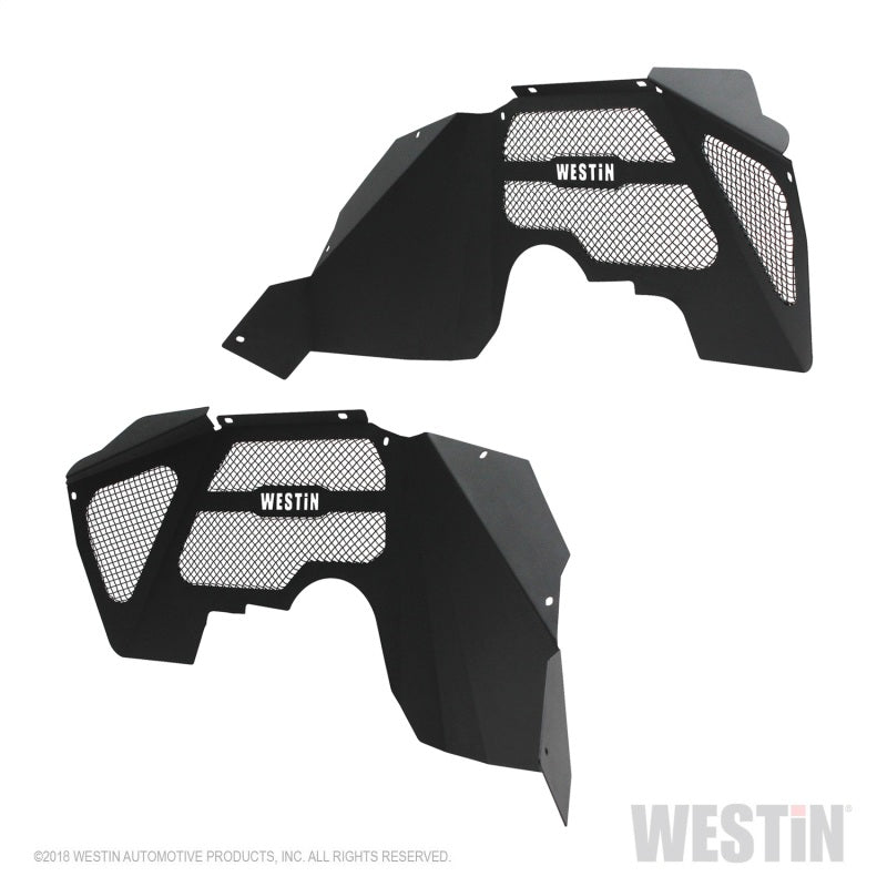 Westin 62-11005 07-18 Jeep Wrangler JK Inner Fenders - Front - Textured Black