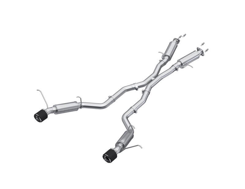 MBRP S55253CF 2012+ Jeep Grand Cherokee SRT 6.4L 3in Dual Rear Exit T304SS Catback Exhaust - CF Tips