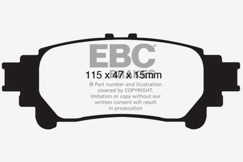 EBC DP41850R 13+ Lexus GS350 3.5 RWD Yellowstuff Rear Brake Pads