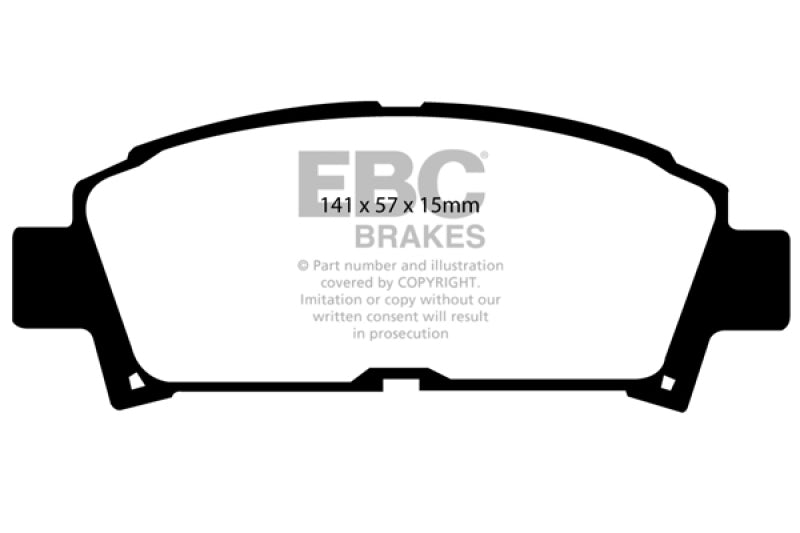 EBC DP4995R 93-95 Toyota MR2 2.0 Turbo Yellowstuff Front Brake Pads