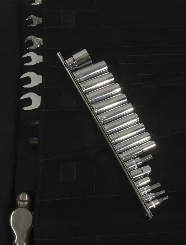 PRP Seats E112 PRP 35pc Can-Am Roll Up Tool bag Tool kit - Black