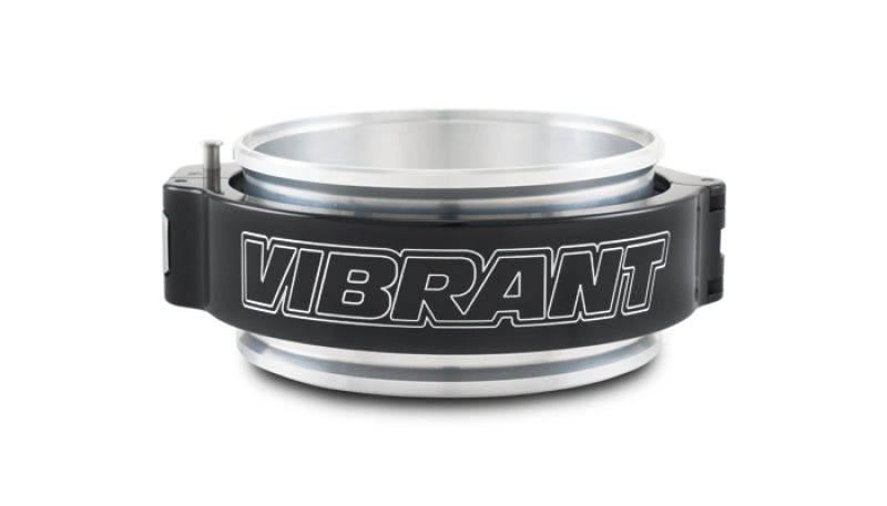 Vibrant 32518 4in O.D. Aluminized HD 2.0 Clamp Assembly - Anodized Black