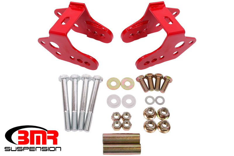 BMR Suspension CAB740R BMR 79-04 Ford Mustang Control Arm Relocation Bracket - Red