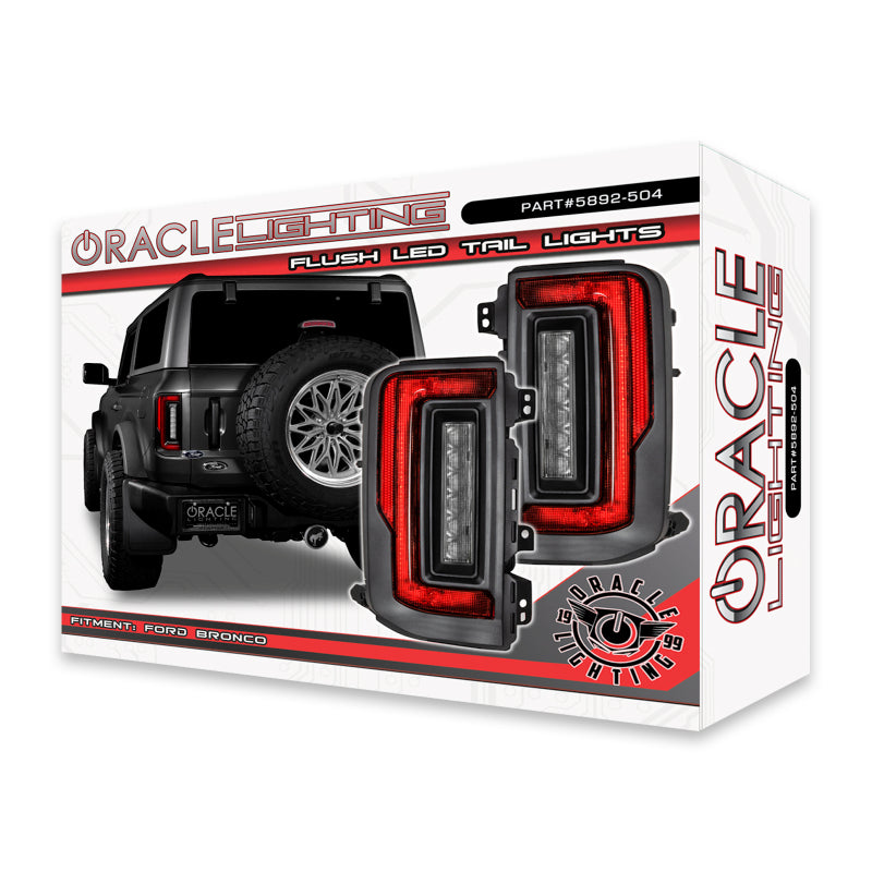 ORACLE Lighting 5892-504 Oracle Lighting 21-22 Ford Bronco Flush Style LED Taillights