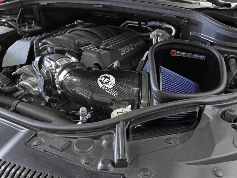 aFe 57-10014R 12-21 Jeep Grand Cherokee 6.4L Track Series Carbon Fiber Cold Air Intake System w/Pro 5R Filter