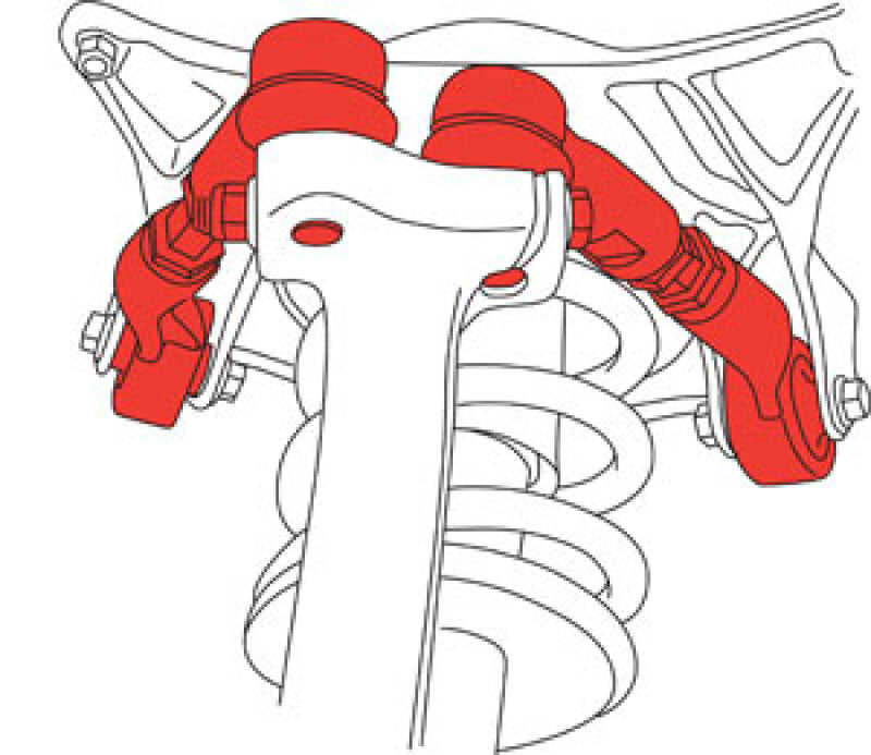SPC Performance 81353 98-08 Audi A4/S4/RS4 / 98-05 VW Passat Front Upper Multi Link Control Arm Kit