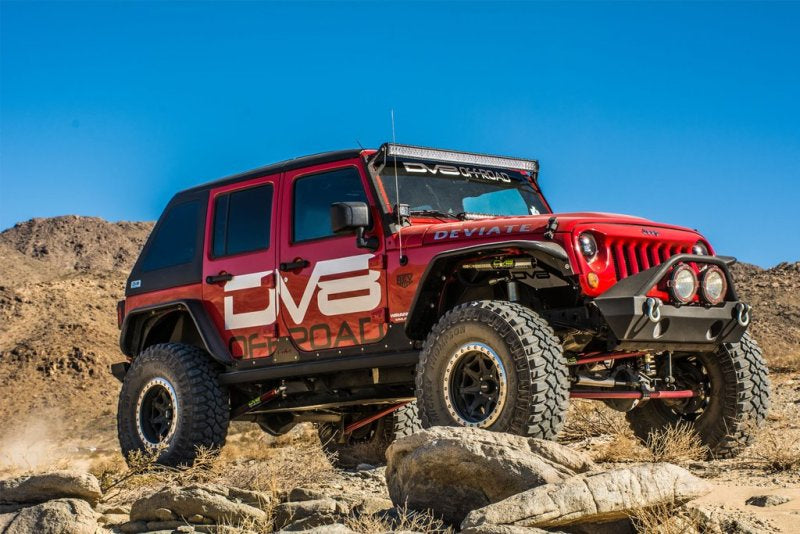 DV8 Offroad FENDB-02 07-18 Jeep Wrangler JK Front & Rear Flat Tube Fenders