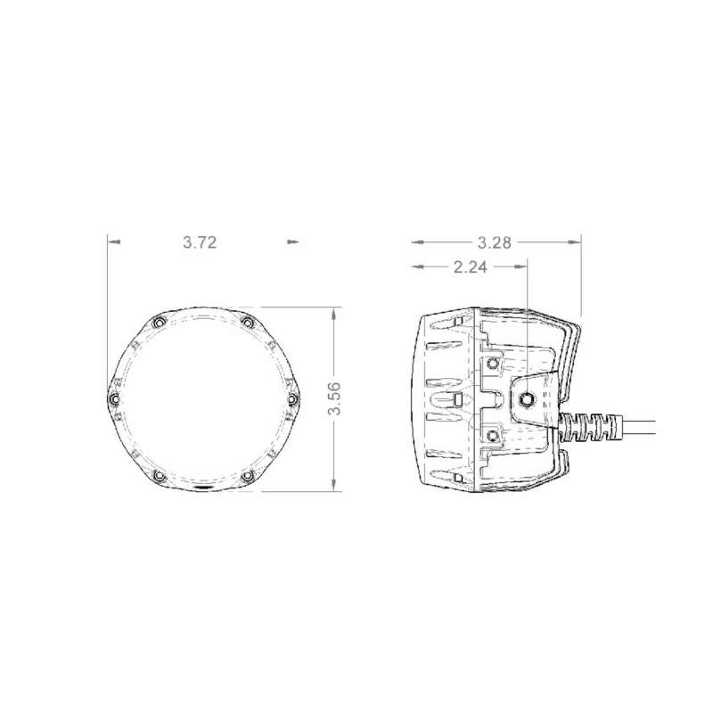 ARB PM451 NACHO Quatro Flood 4in. Offroad LED Light - Pair