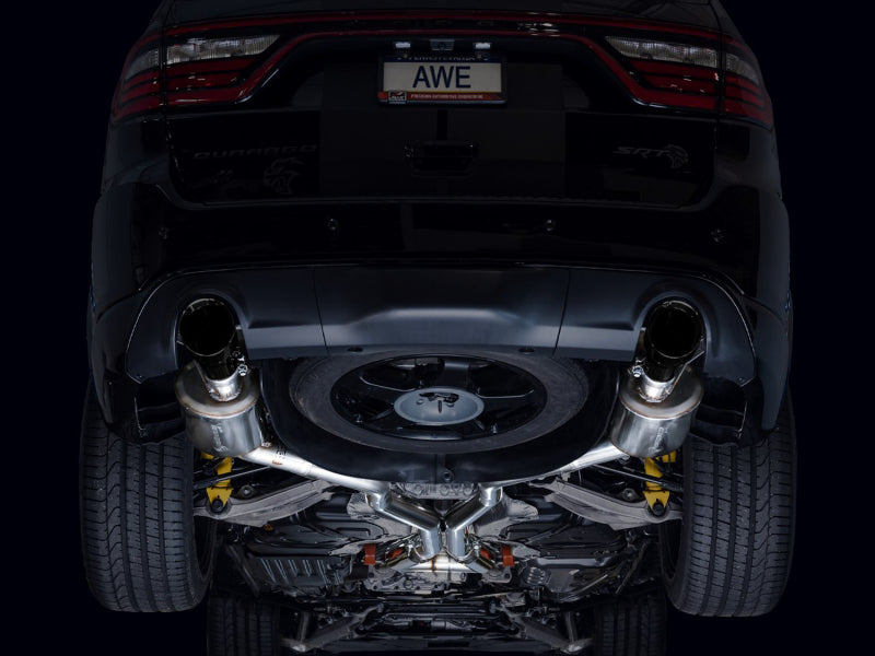AWE Tuning 3015-33952 18-23 Dodge Durango SRT & Hellcat Touring Edition Exhaust - Diamond Black Tips