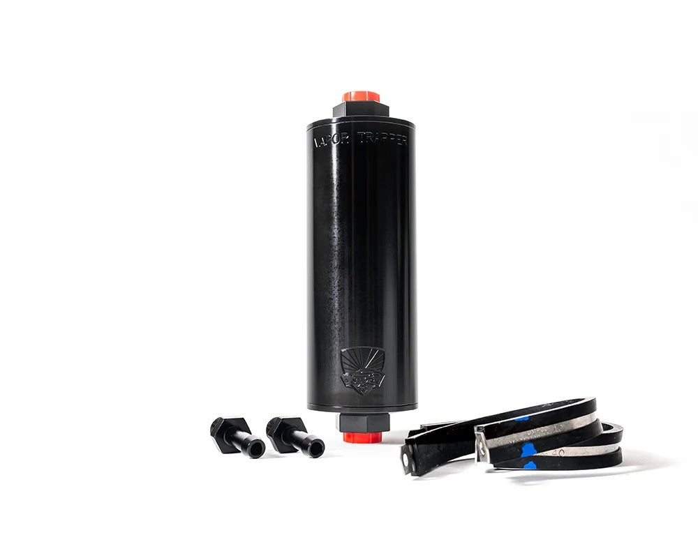 Vapor Trapper VAPVT6BLK-3/8-B Basic Install Package 6in Black w/Dell Clamps