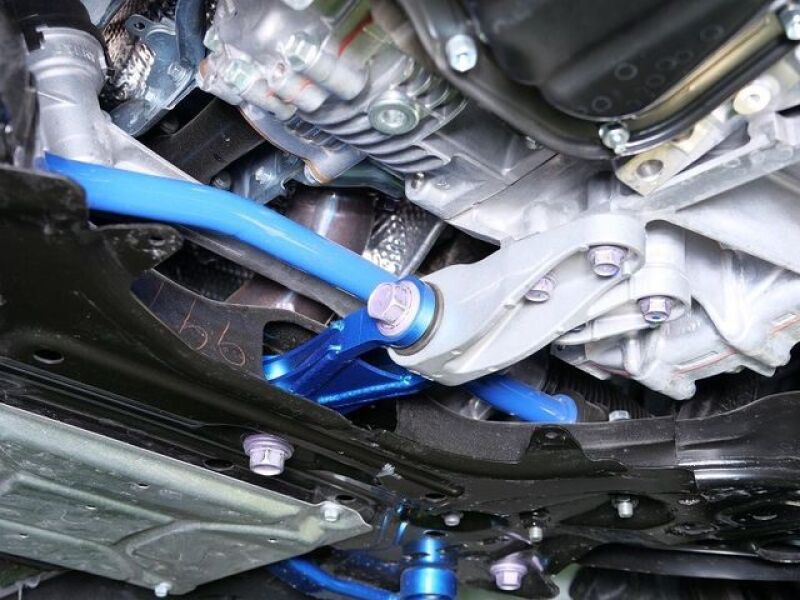Cusco 1C7 911 PS Engine Pitching Stopper w/ HD Rubber Bushing Steel Construction Blue 2023+ Toyota GR Corolla