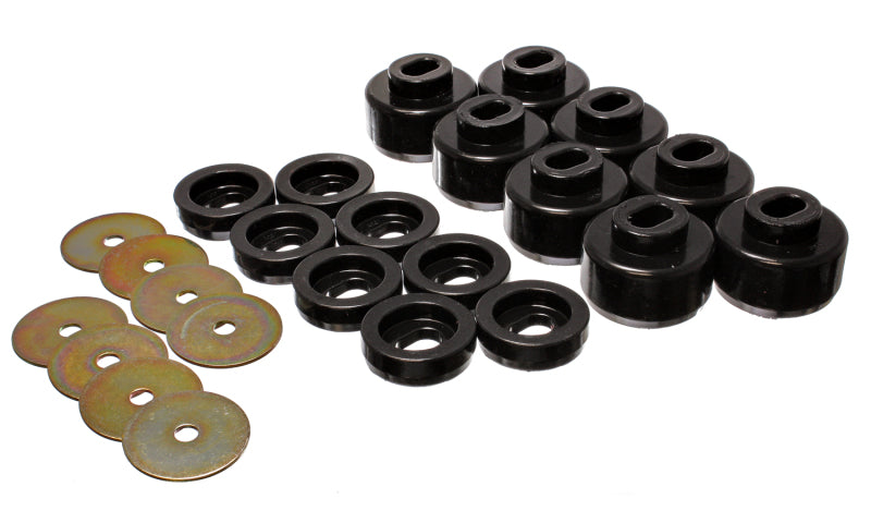 Energy Suspension 3.4150G 99-06 Silverado C1500/K1500/01-06 Silverado C2500/K2500 Black Body(cab) Mount Set