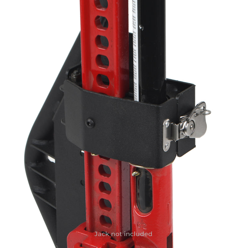 Go Rhino 701011T 18-24 Jeep Wrangler JL/JLU/JT Front Fender Jack Mount for Hi-Lift Jack - Tex. Blk